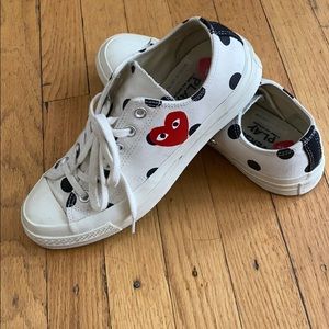 rare off white comme des garçons converse size 9